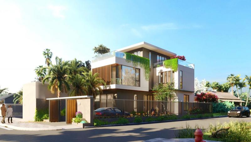 Thiết kế Villa nhiều không gian xanh, phòng ngủ mở ra nhiều hướng