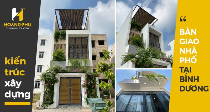 Bàn giao nhà phố hiện đại 3 tầng tại Bình Dương