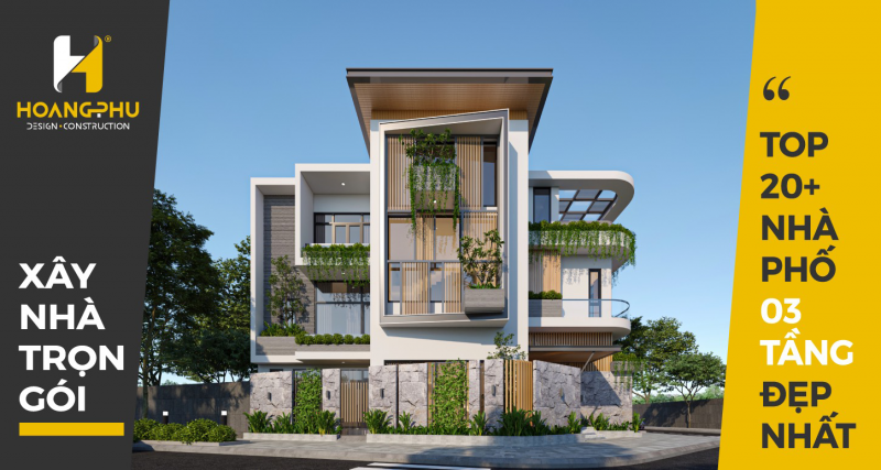 Top 20 Mẫu Nhà Phố 3 Tầng Đẹp Nhất Hiện Nay